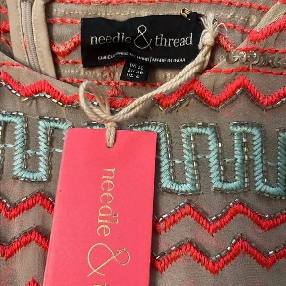 Needle & Thread NWT New Sequin Dress 6 - Picture 3 of 4